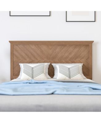 Marta Full Herring Bone Wooden Adjustable Headboard Only