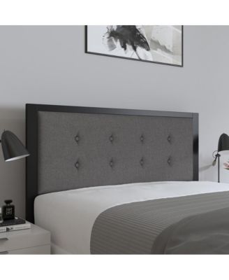 Camden Full Headboard Upholstered Button Tufted Headboard With Metal Frame And Adjustable Rail Slots
