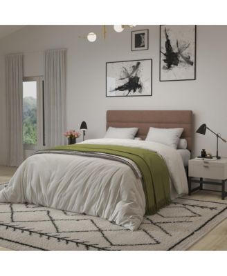 Coppola Queen size Metal Frame Tufted Upholstery And Powder Coated Headboard