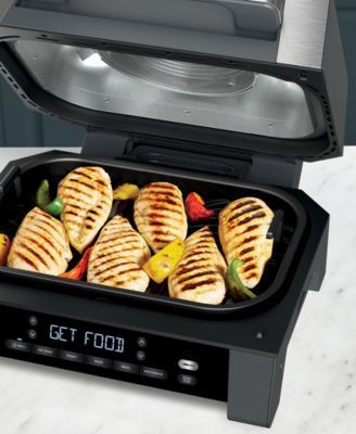 Outspark Grill Roast Rack And Cooking Pot For Ninja Foodi FG551/DG551 Smart XL Indoor Grill Accessories, Air Fryer Rack & Non-Stick Griddle Pan For