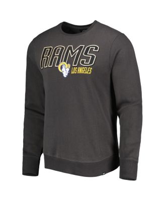 Men's Charcoal Los Angeles Rams Locked In Headline Pullover Sweatshirt