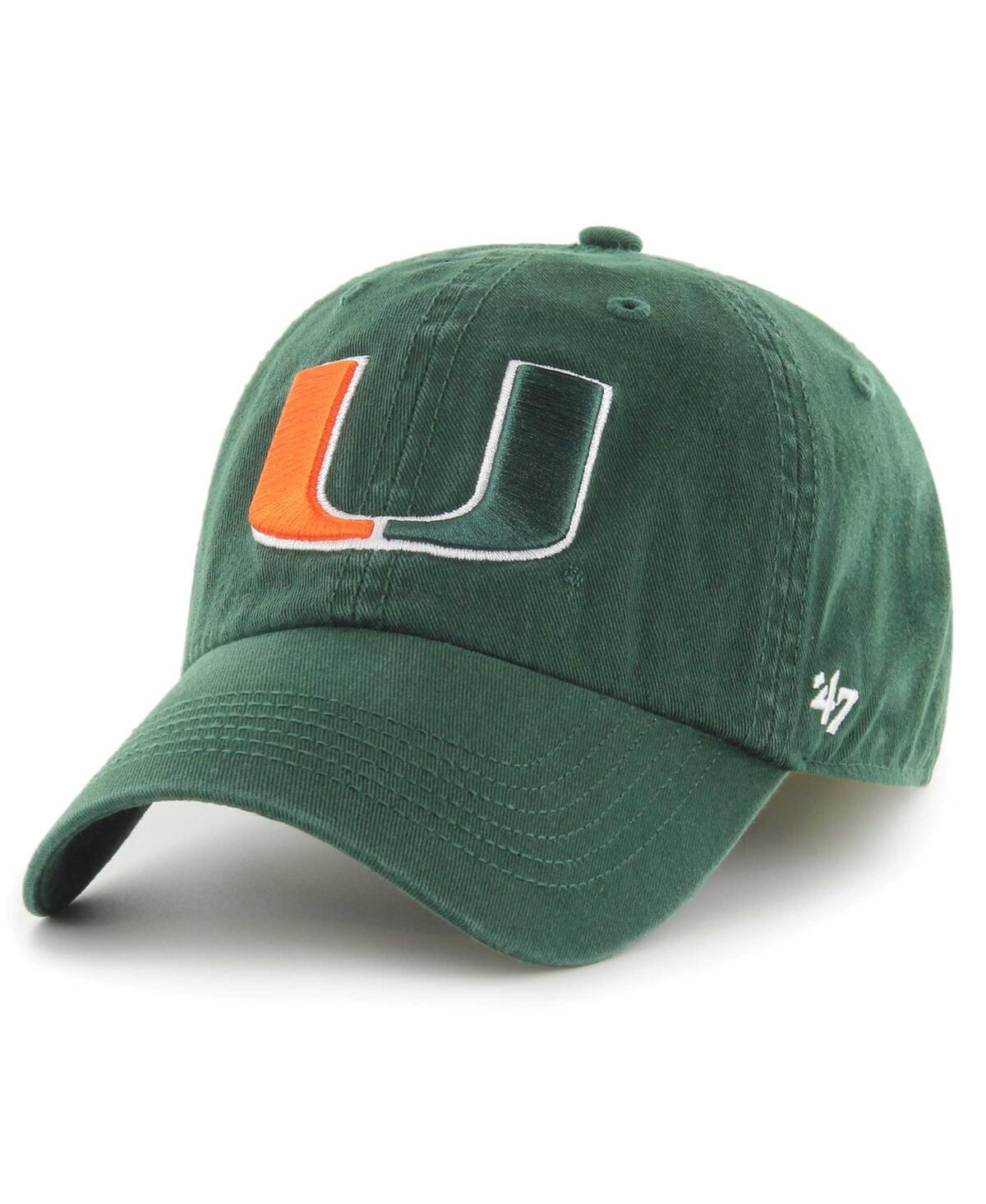 47 Brand Men's ' Green Miami Hurricanes Franchise Fitted Hat
