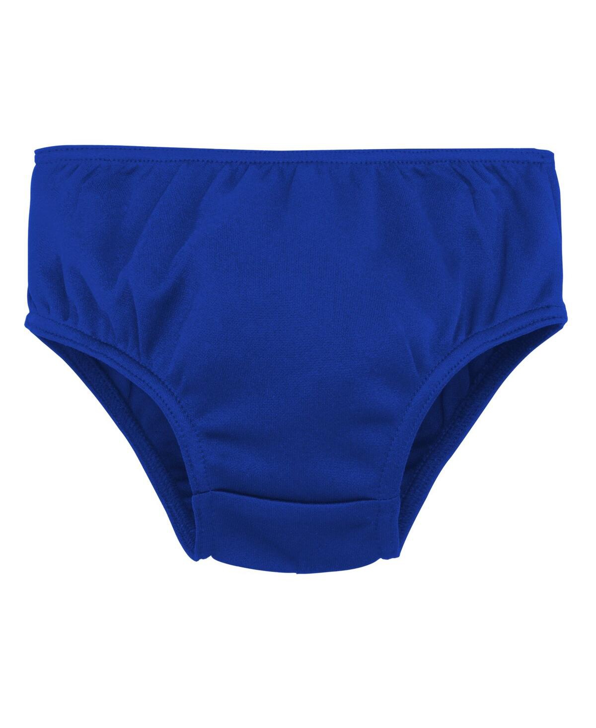 Outerstuff Girls Toddler Royal Buffalo Bills Cheer Captain Dress With Bloomers In Royal,orange