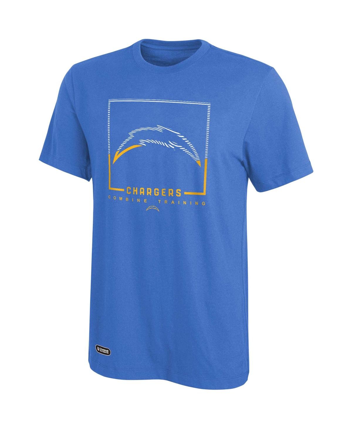 Outerstuff Men's Powder Blue Los Angeles Chargers Combine Authentic Clutch T-shirt