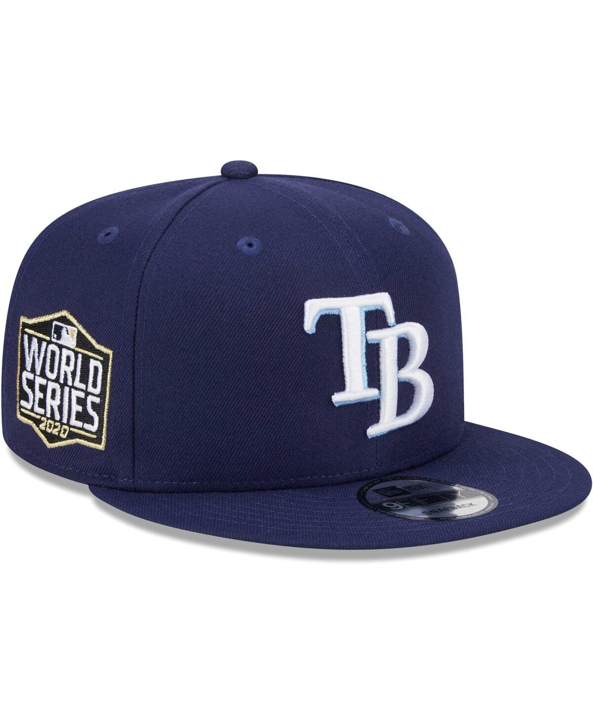 NEW ERA MEN'S NEW ERA NAVY TAMPA BAY RAYS 2020 WORLD SERIES SIDE PATCH 9FIFTY SNAPBACK HAT