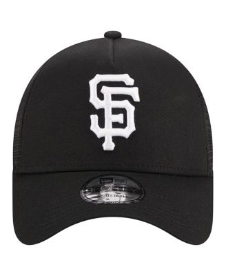 Men's Black San Francisco Giants A-Frame 9FORTY Trucker Adjustable Hat