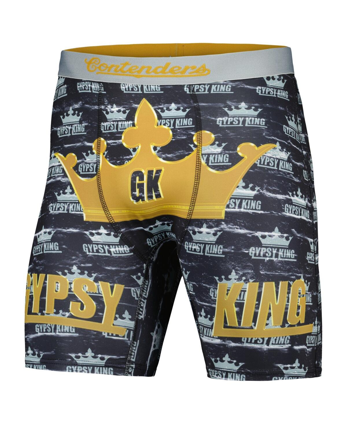 Shop Contenders Clothing Men's  Black Tyson Fury Gypsy King Crown Boxer Briefs