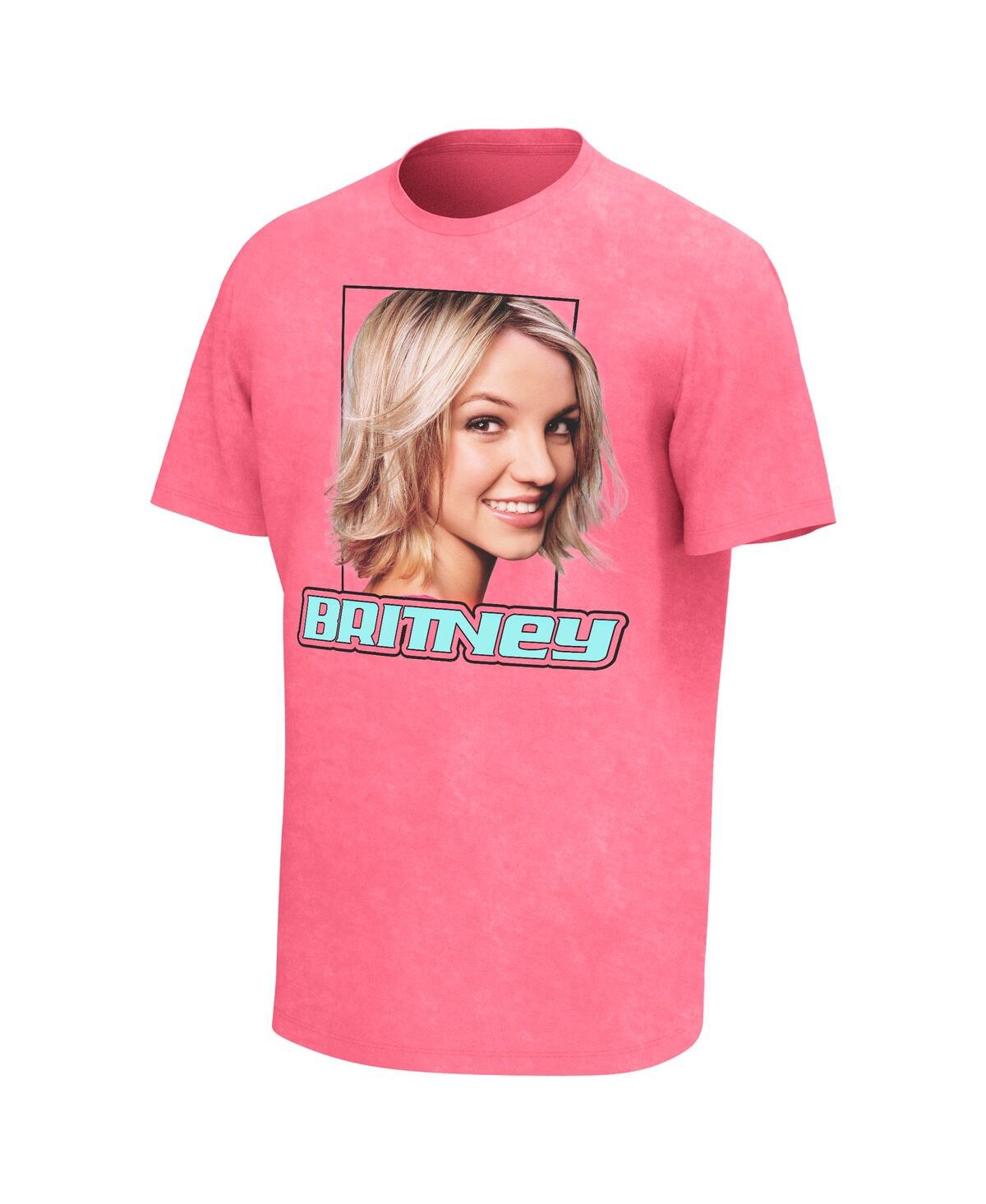 Shop Philcos Men's Pink Britney Spears Smile Washed Graphic T-shirt