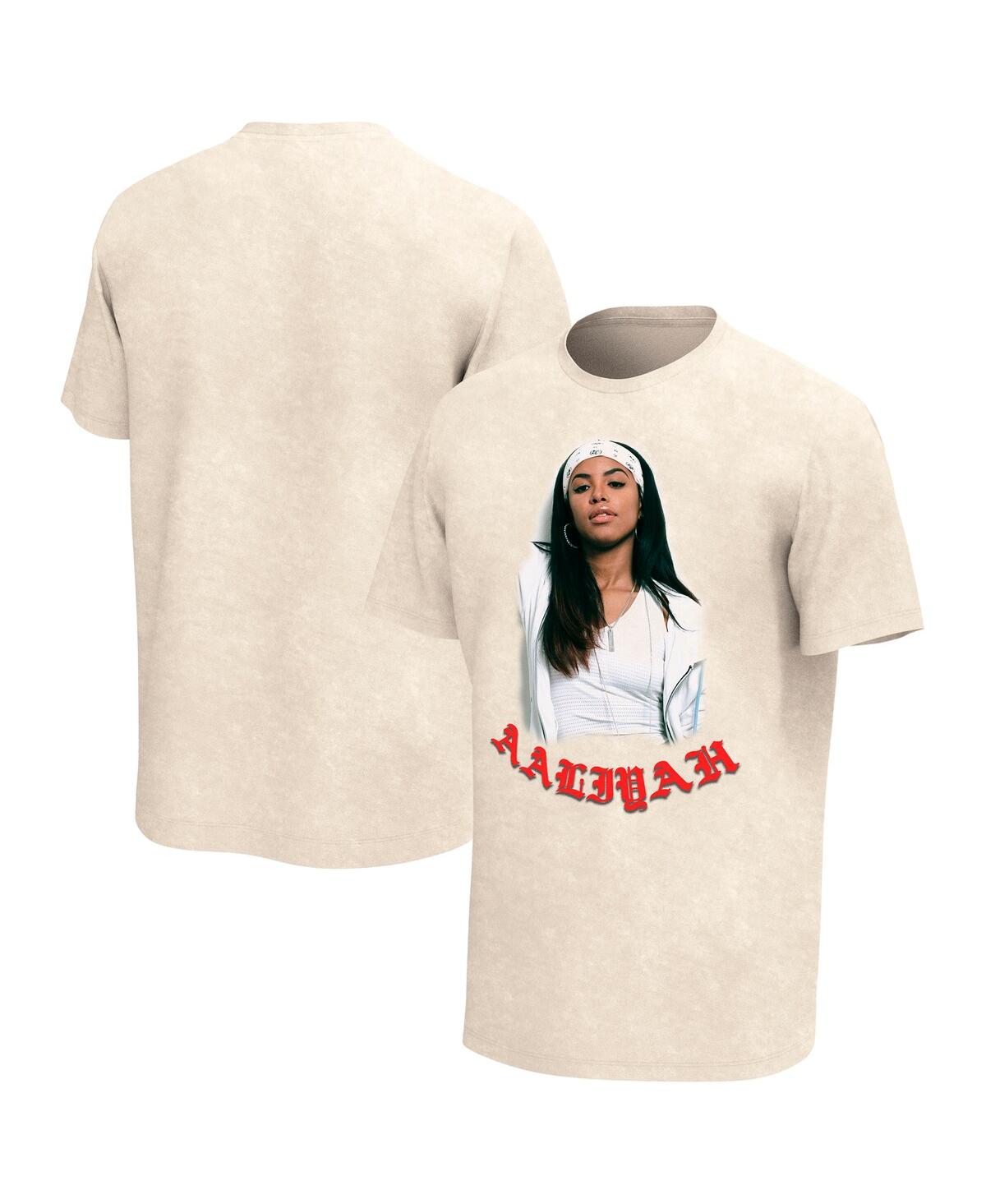 Philcos Men's Tan Aaliyah Washed Graphic T-shirt