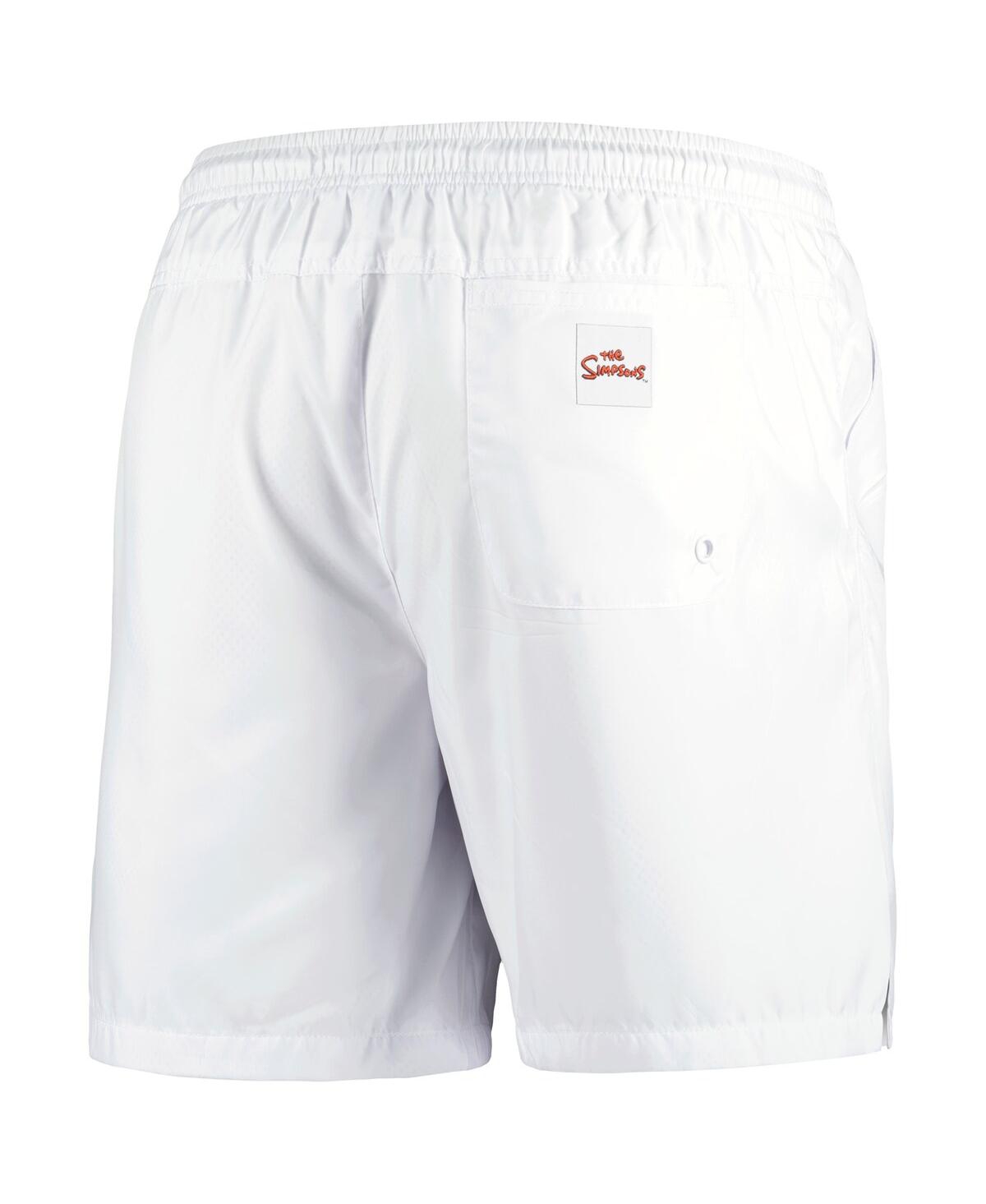 Shop Freeze Max Men's  White The Simpsons Shorts