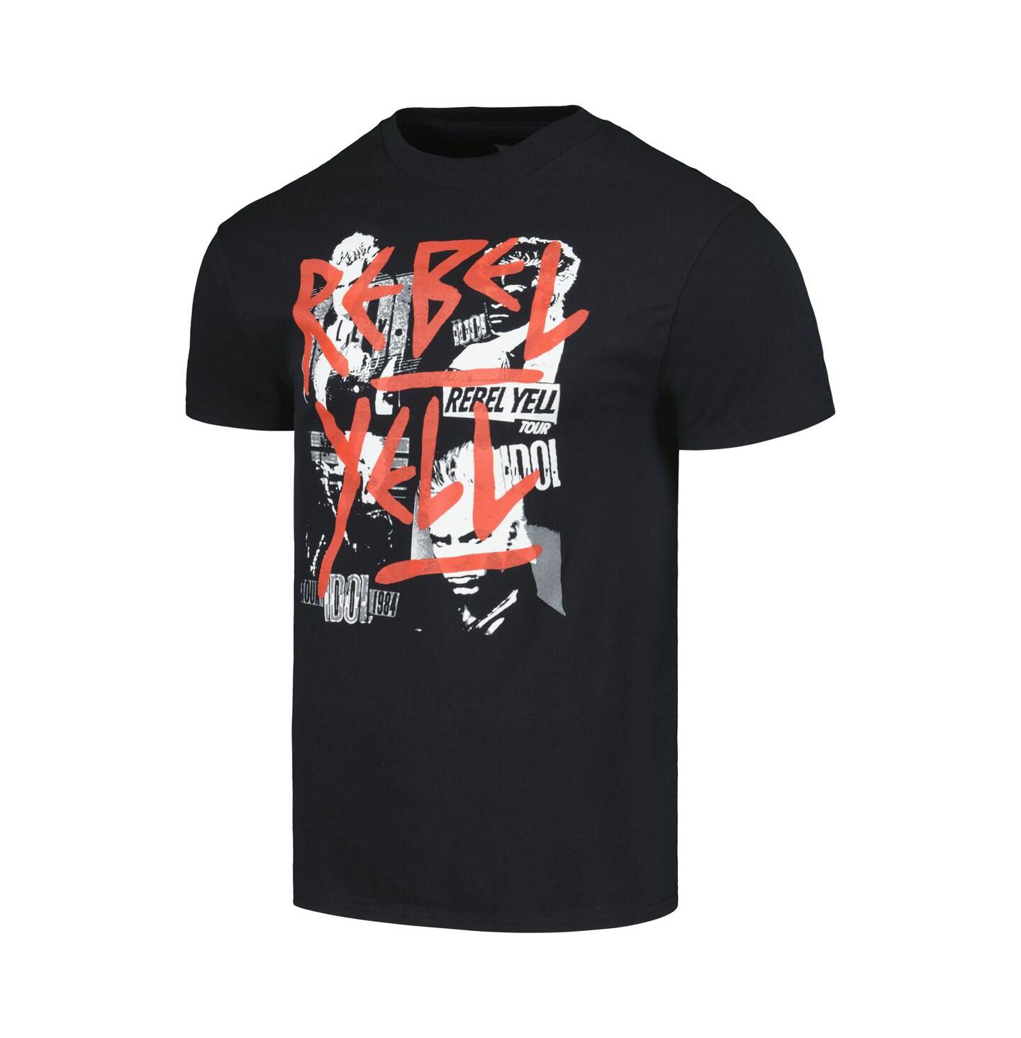 Мужская футболка Manhead Merch Black Billy Idol — фото 2