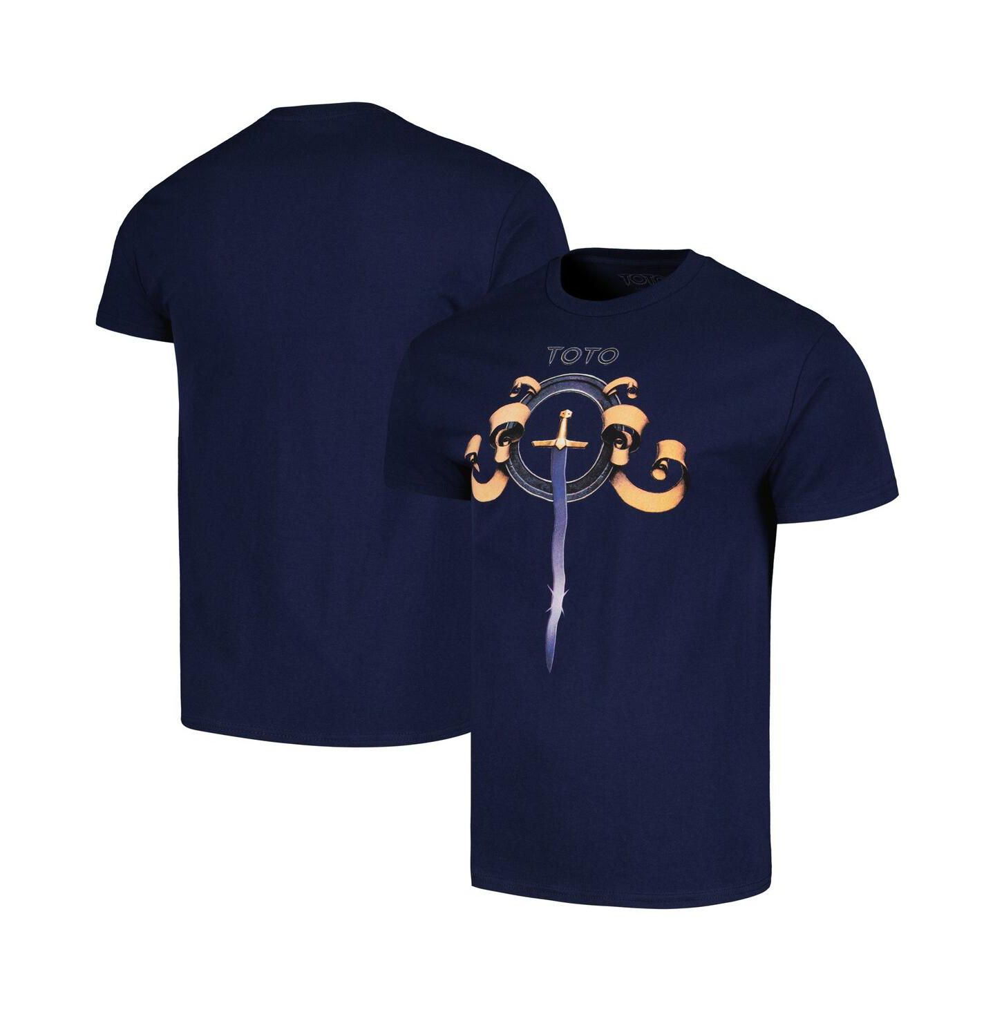 Мужская футболка Manhead Merch Navy Toto Self Titled Sword Graphic — фото 1