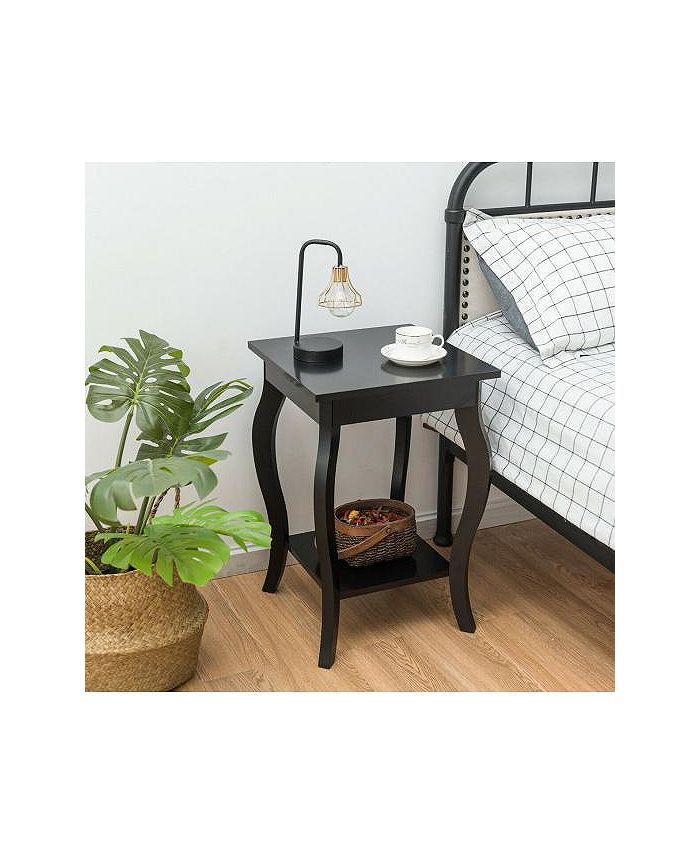 Slickblue Set of 2 Side Table End Table Night Stand with Shelf Macy's
