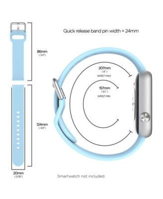 Unisex Air 4 Blue Silicone Strap