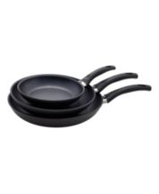 Bakken- Swiss Cookware Set 23 Piece Black Multi-sized Cooking Pots with Lids Skillet Fry Pans and Bakeware Reinforced Pressed Aluminum Metal - Suita