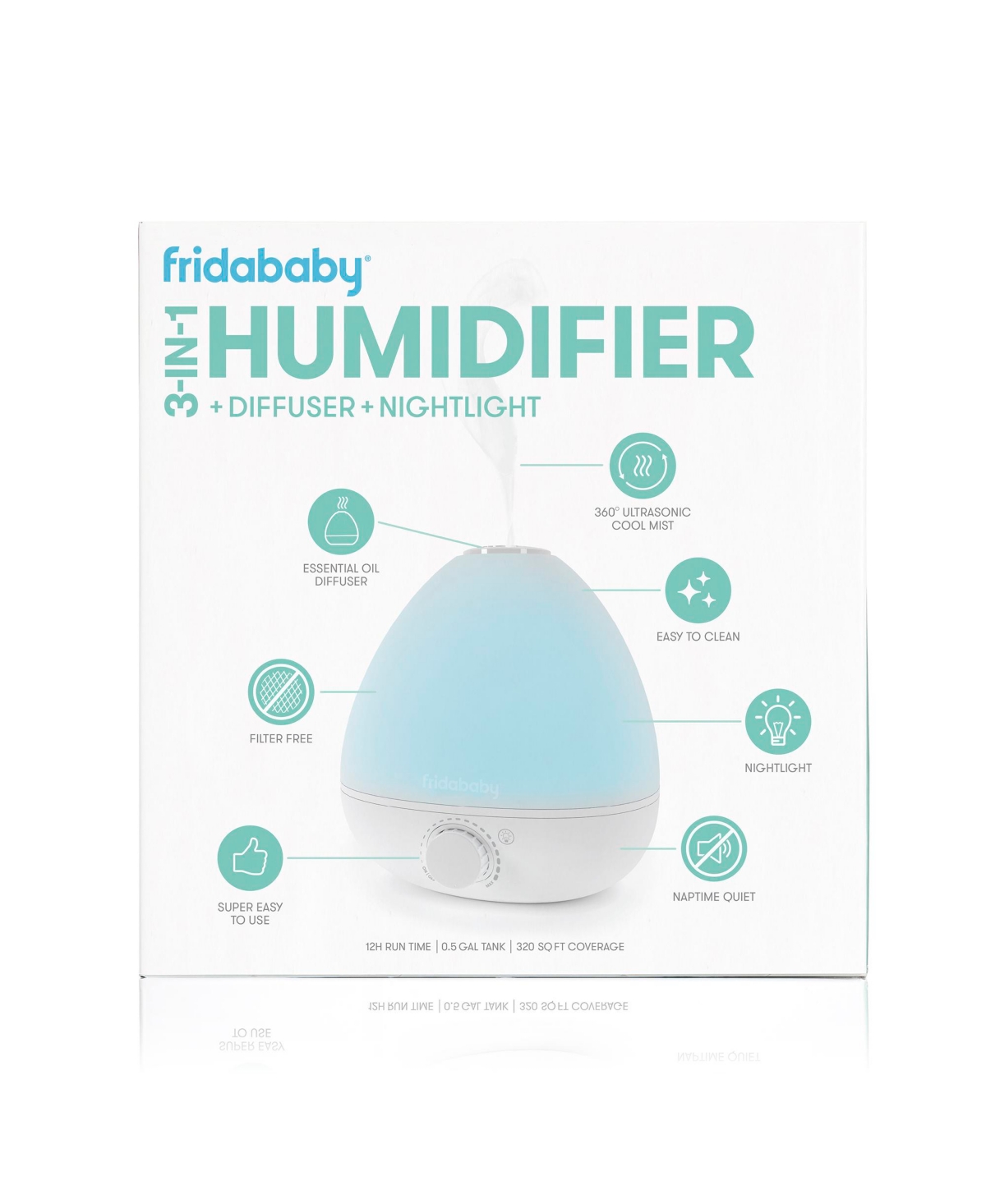 Shop Frida Baby 3-in-1 Humidifier With Diffuser And Nightlight By  Baby In White