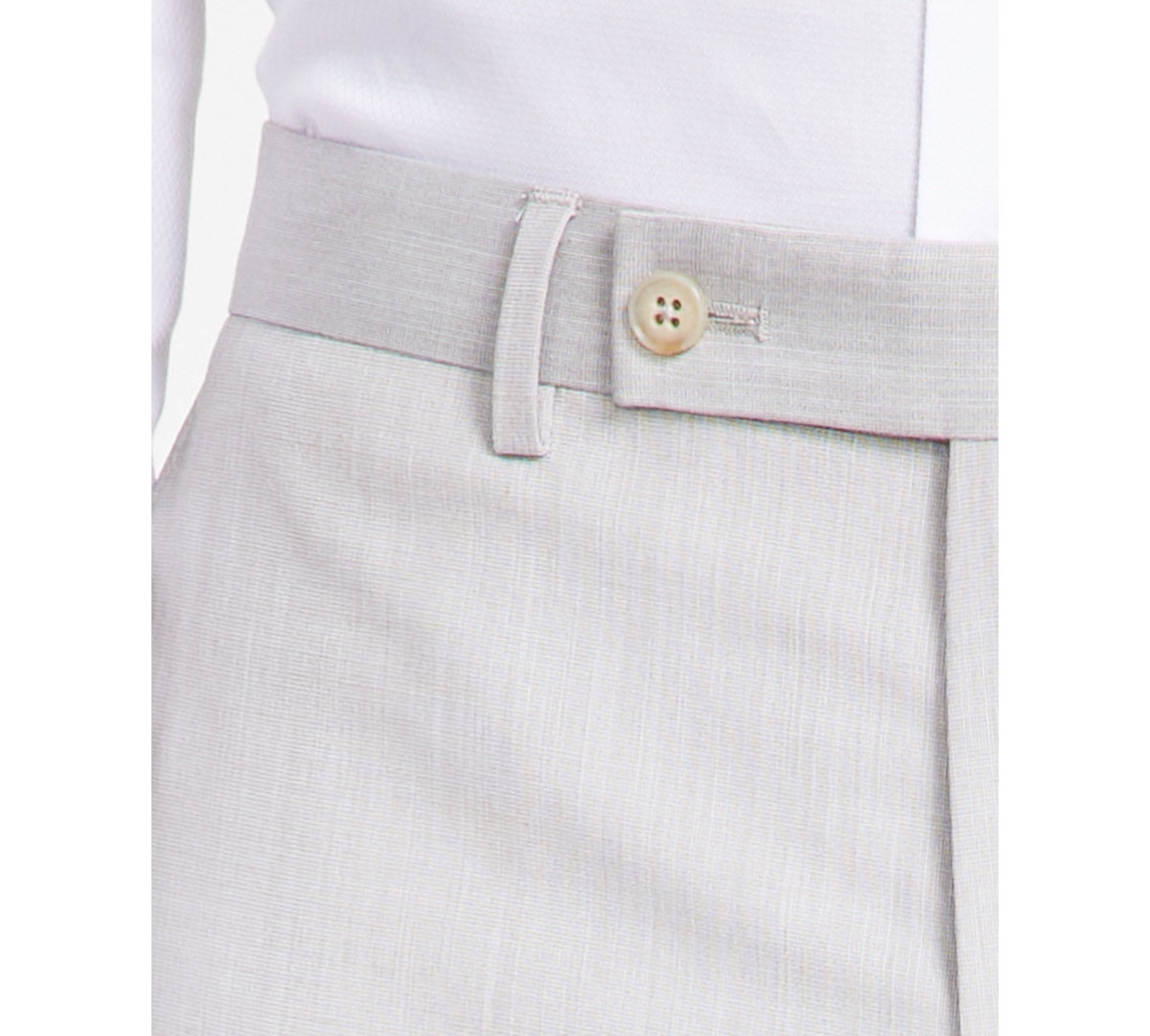 Dkny Men's Modern-FitNeat Suit Separate Pants - Natural