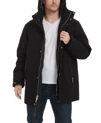 Men's Calvary Twill Hooded Car Coat