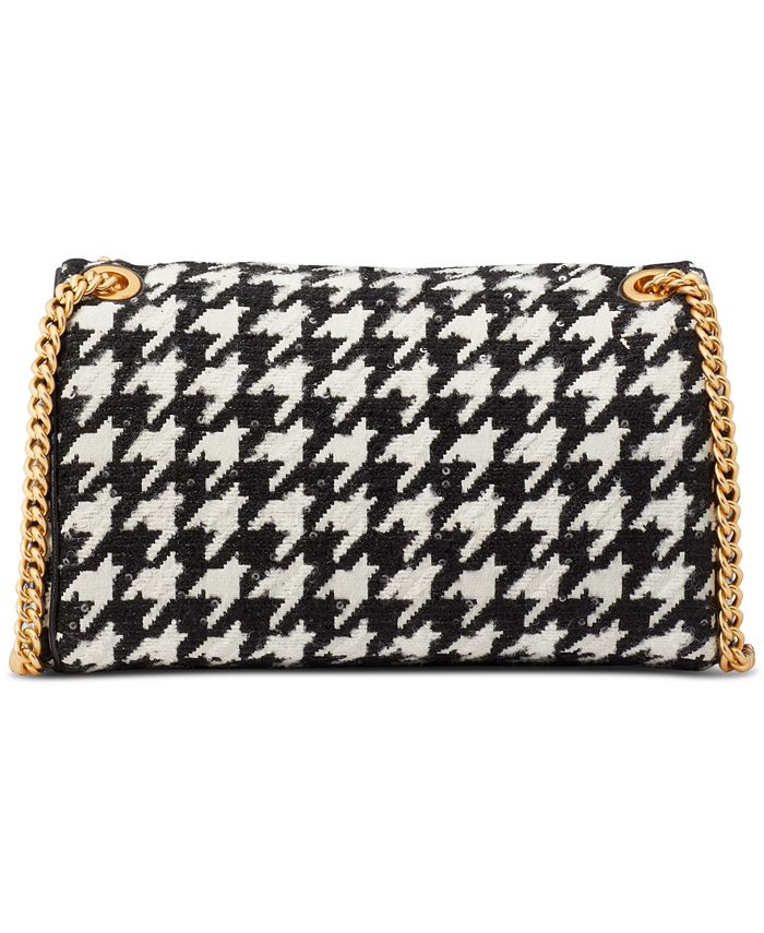 kate spade new york Evelyn Sequin Houndstooth Fabric Medium Convertible ...
