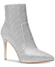 Michael kors boots clearance womens silver