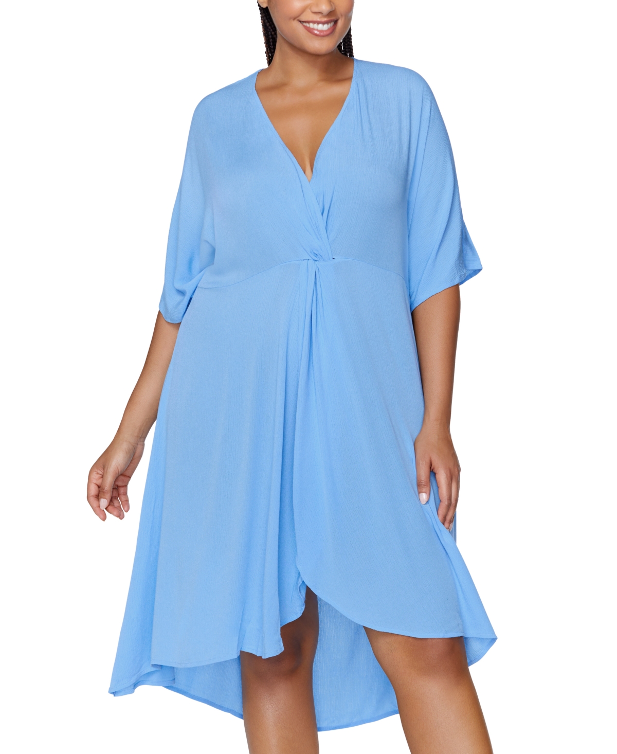 Raisins Curve Plus Size Paraiso Twist Cover Up Dress