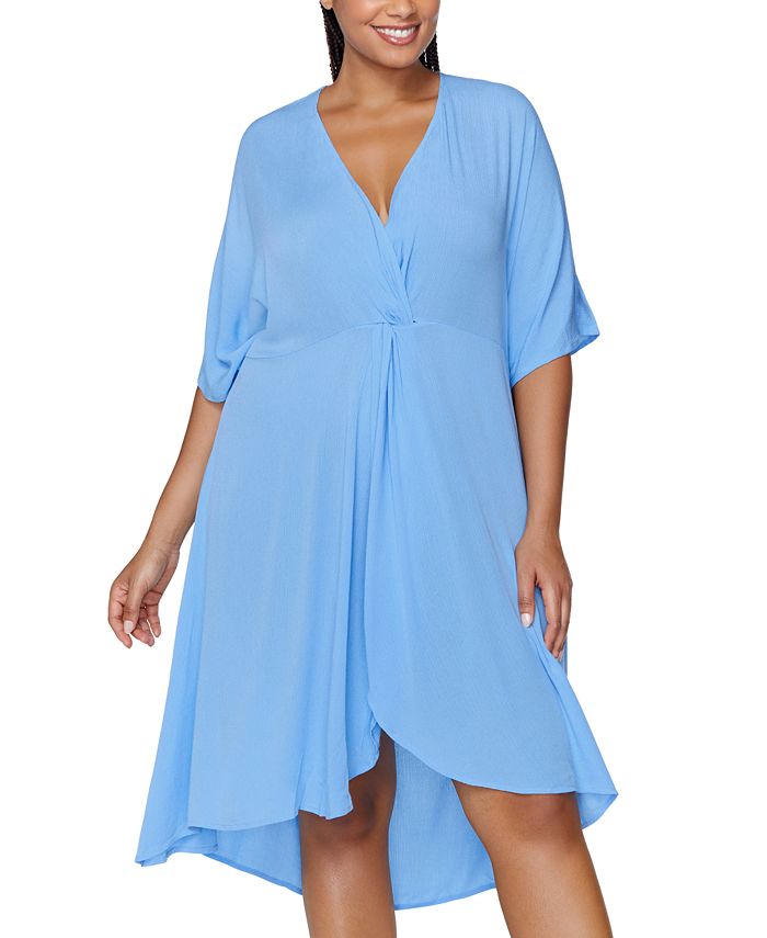 Raisins Curve Plus Size Paraiso Twist Cover Up Dress Macy's