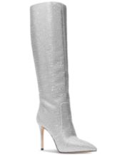 Michael kors boots womens silver shop