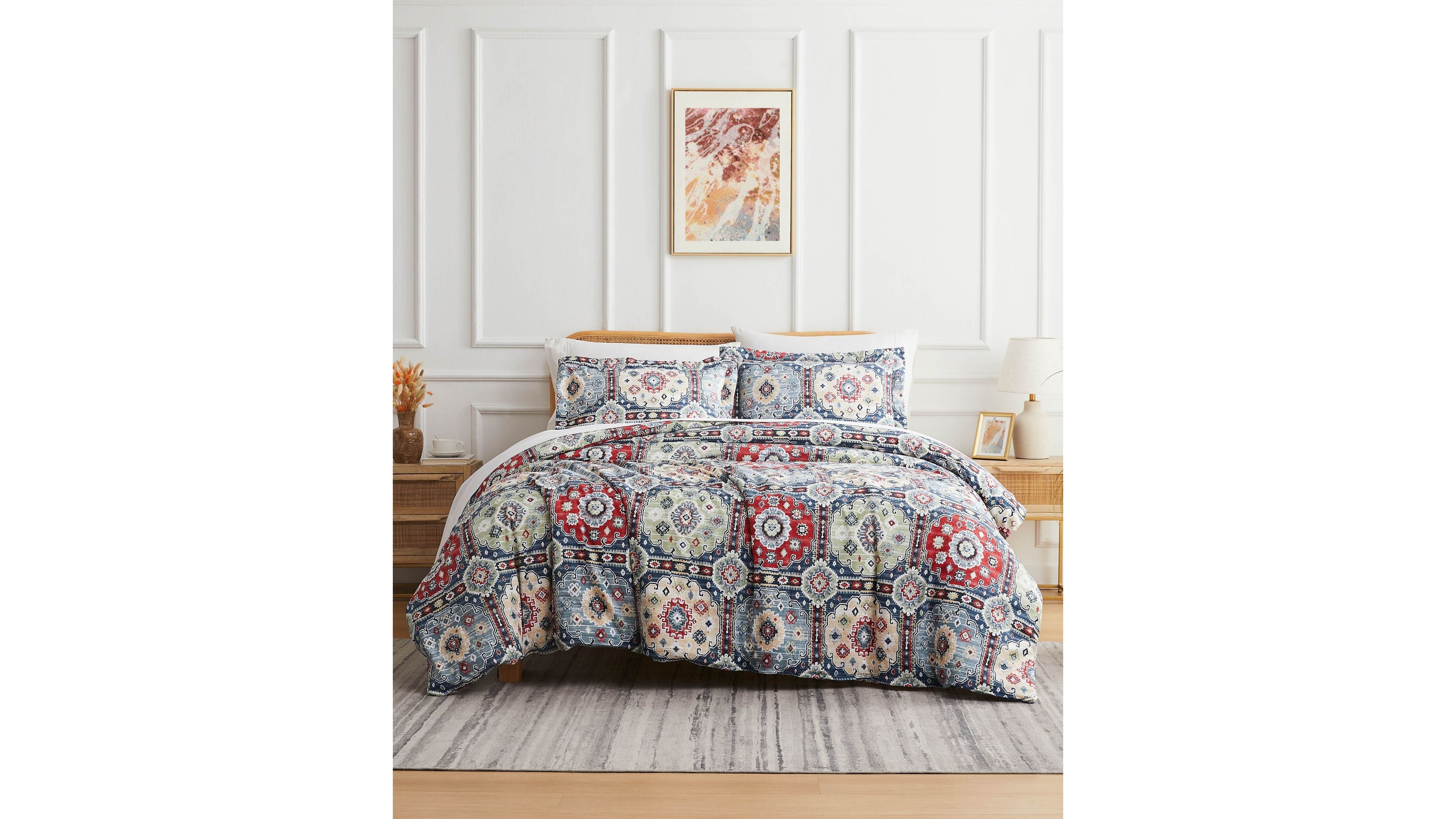 Southshore Fine Linens Kilm Microfiber 3 Piece Duvet Cover Set, Queen