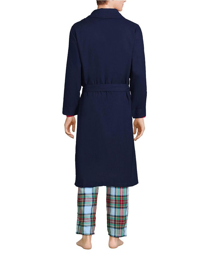 Lands' End Men's Flannel Robe Macy's