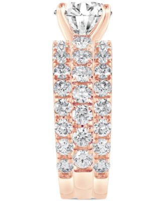 Badgley Mischka Certified Lab Grown Diamond 3 Pc. Bridal Set (5 ct. t.w.) in 14k Gold