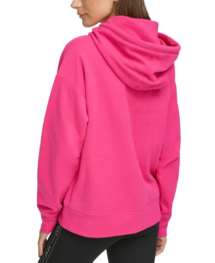 DKNY Women's GlitterLogo Pullover Hoodie Macy's
