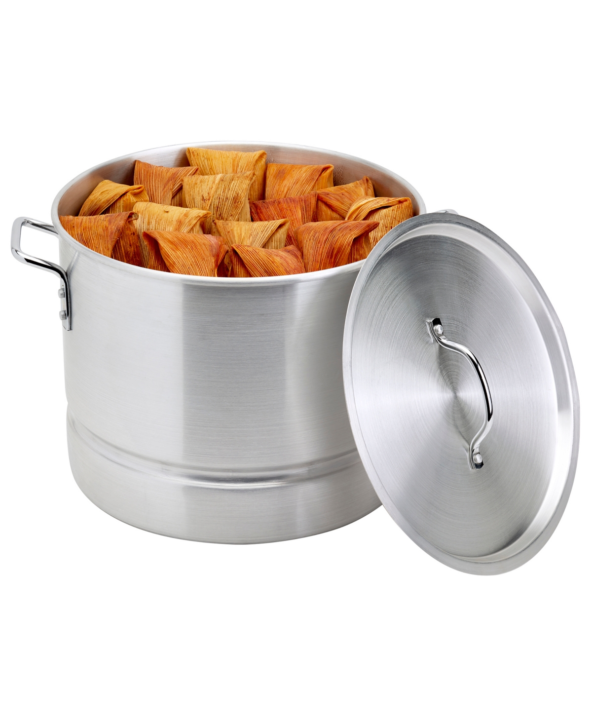 Infuse Latin Aluminum 3 Piece 20 Quart Steamer Set In Silver