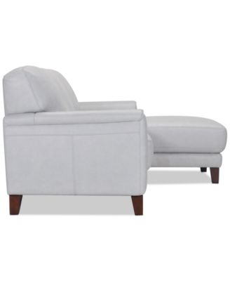 CLOSEOUT! Ashlinn 86" 2-Pc. Pastel Leather Sectional, Created for Macy's