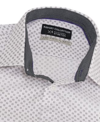 Men's Slim-Fit Geo-Print Shirt