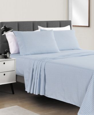Microfiber Easy Care Printed 4-Pc. Sheet Set, King