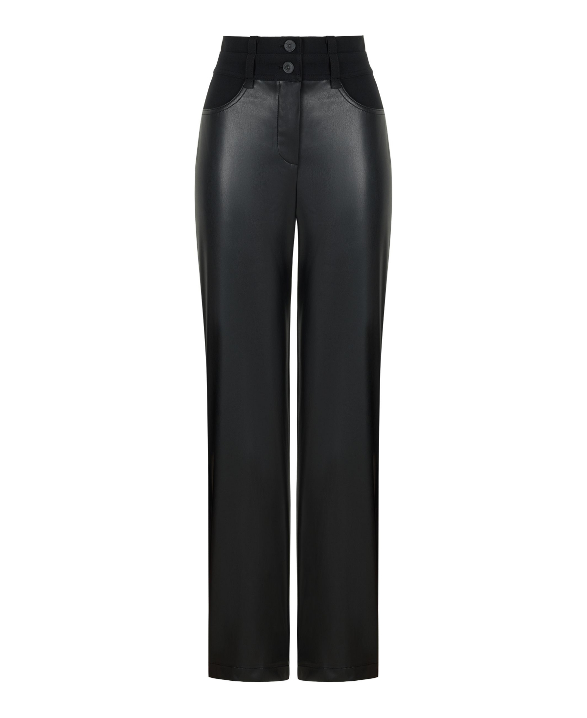 NOCTURNE WOMEN'S HIGH WAISTED STRAIGHT PANTS
