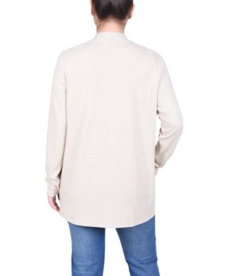 Petite Long Sleeve Swing Cardigan Sweater