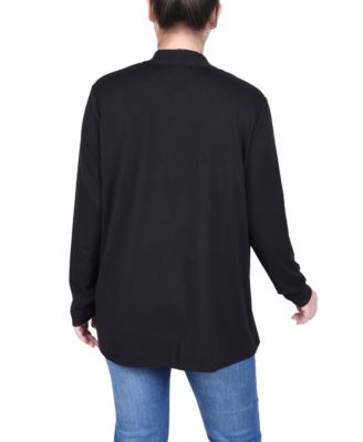 Petite Long Sleeve Swing Cardigan Sweater