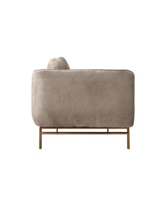Lilou 77" Velvet with Metal Legs Sofa