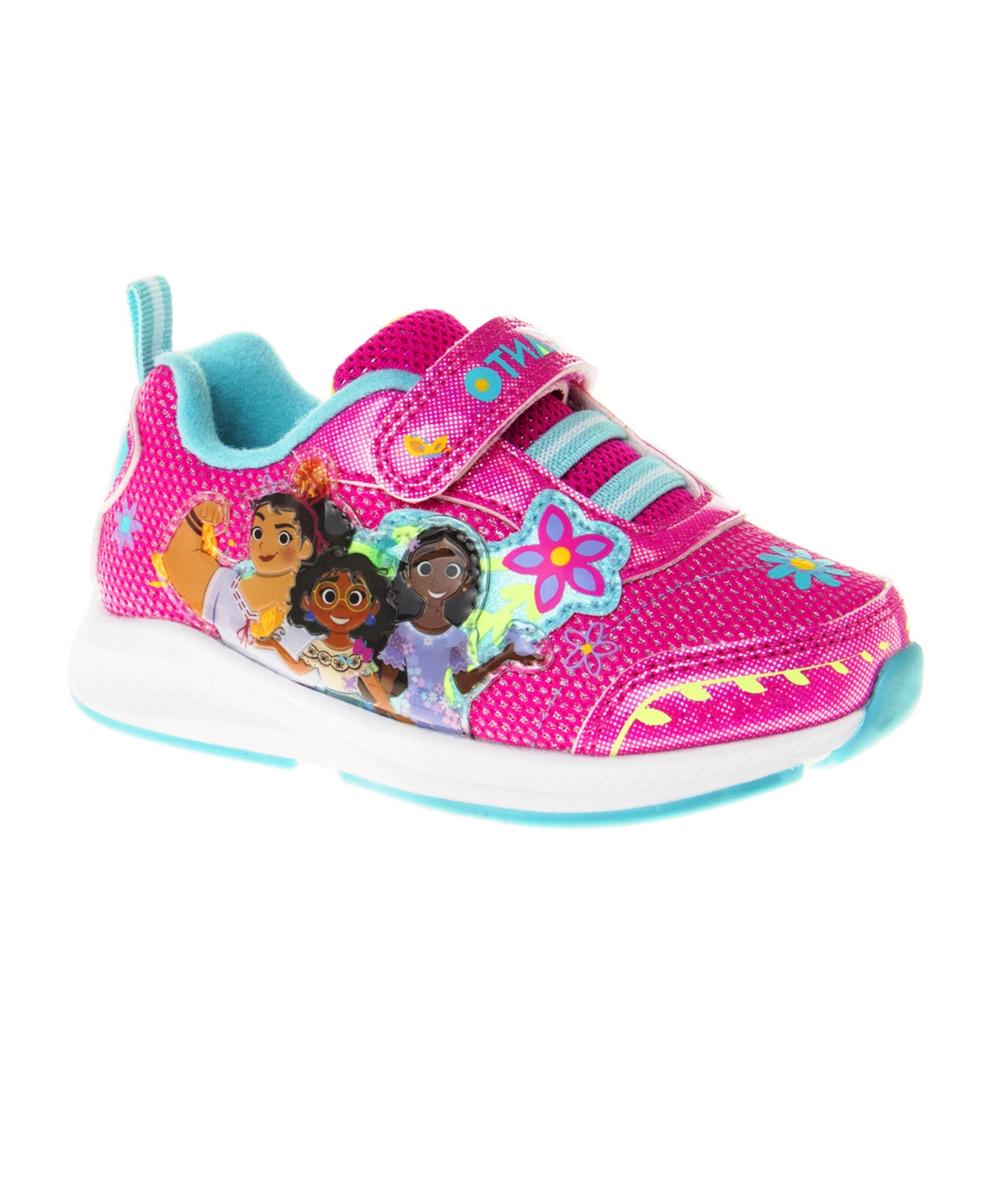 Disney Kids' Toddler Girls Encanto Light Up High Top Sneakers In Pink,blue