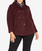 Peacoat Red Women s Plus Size Coats Macy s