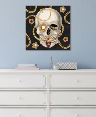 "Gold-Tone Digger" Frameless Free Floating Tempered Glass Panel Graphic Wall Art, 24" x 24" x 0.2"