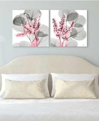 Eucalyptus Bush 1 2 Frameless Free Floating Tempered Glass Panel Graphic Wall Art, 24" x 24" x 0.2" Each, Set of 2