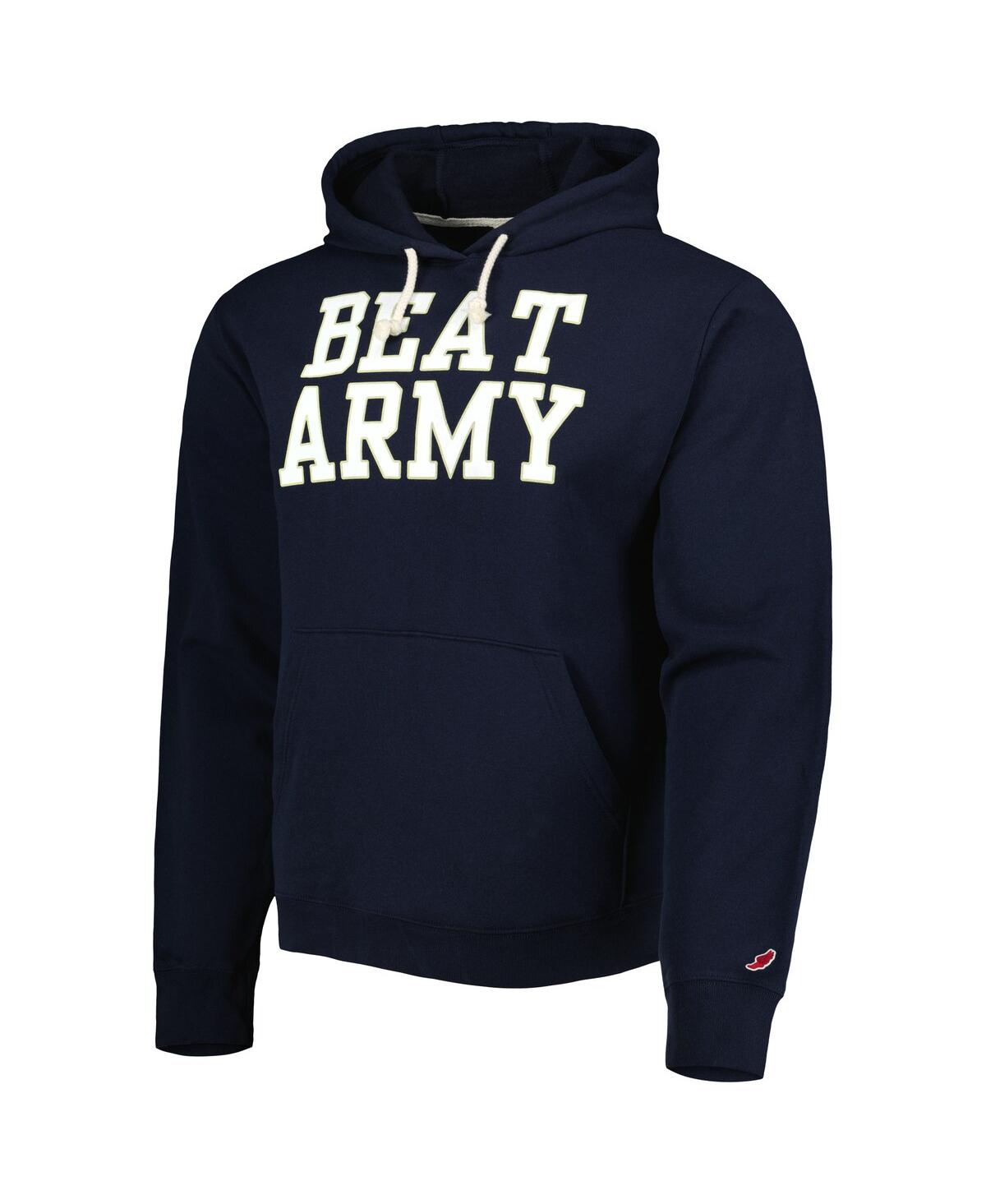 Shop League Collegiate Wear Men's  Navy Navy Midshipmen Local Essential Fleece Pullover Hoodie