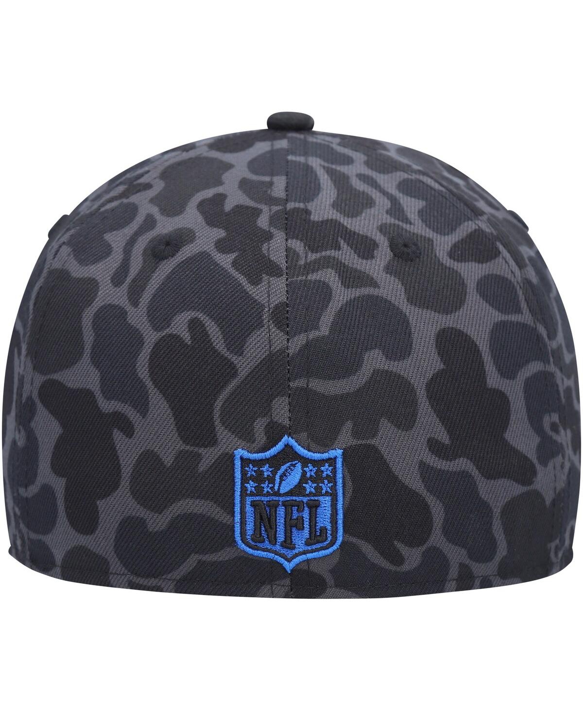 NEW ERA MEN'S NEW ERA BLACK LOS ANGELES RAMS AMOEBA CAMO 59FIFTY FITTED HAT 