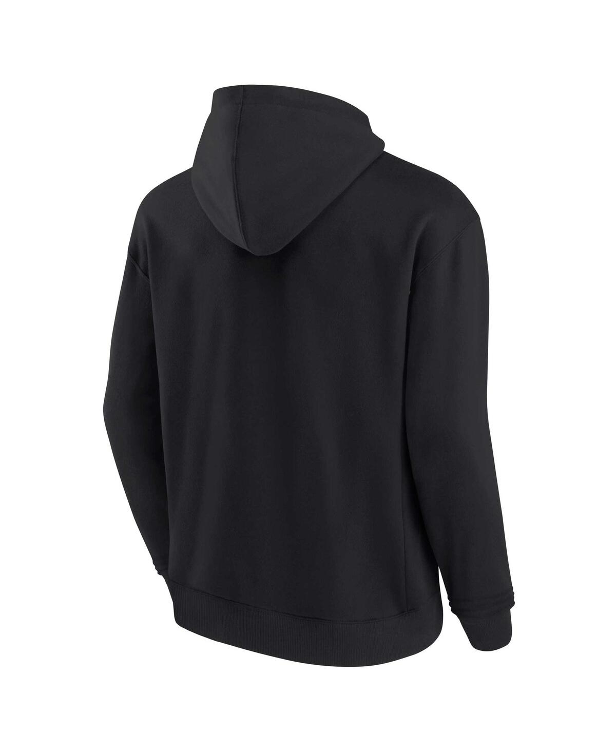 Fanatics Signature Men's And Women's  Black Tennessee Volunteers Super Soft Fleece Pullover Hoodie In Black