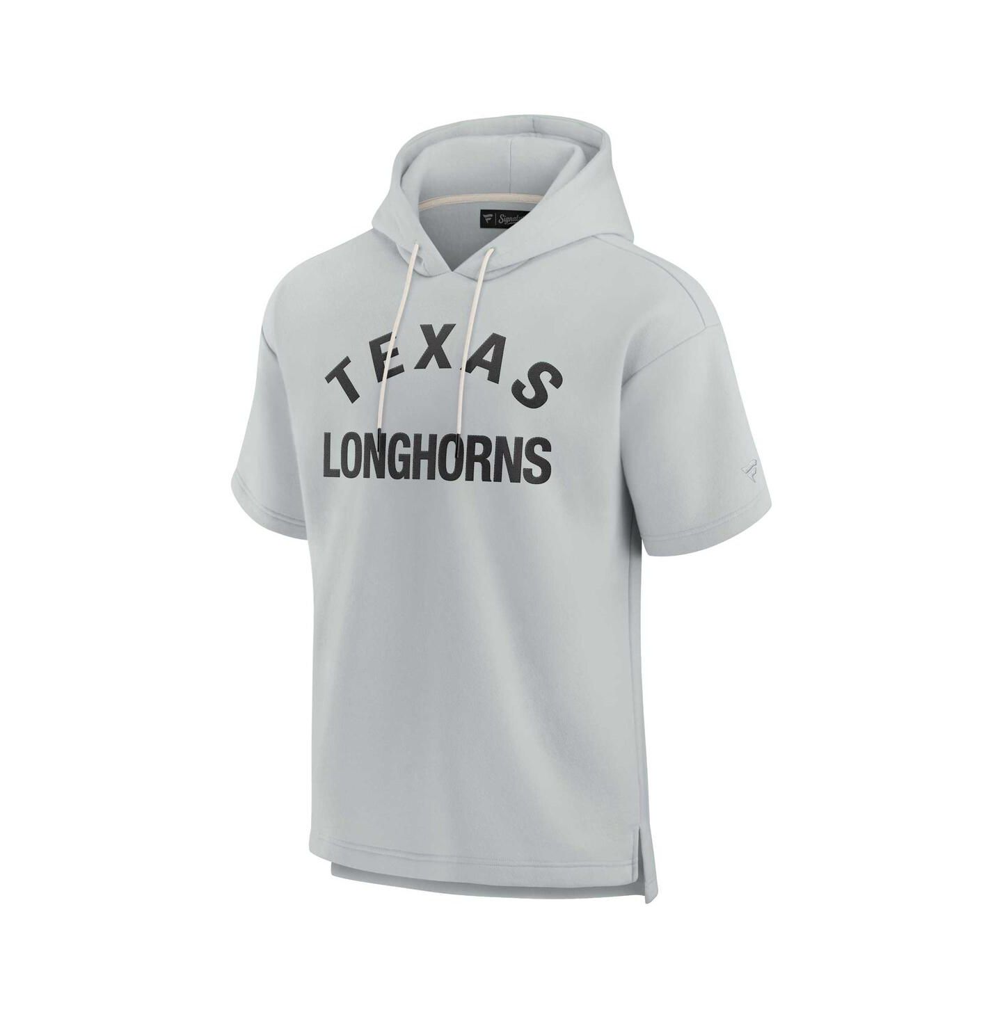 Худи Fanatics Signature Gray Texas Longhorns Super Soft Fleece Short Sleeve Pullover — фото 2