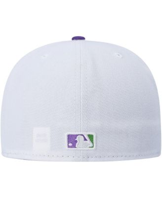 Men's White New York Yankees Side Patch 59FIFTY Fitted Hat