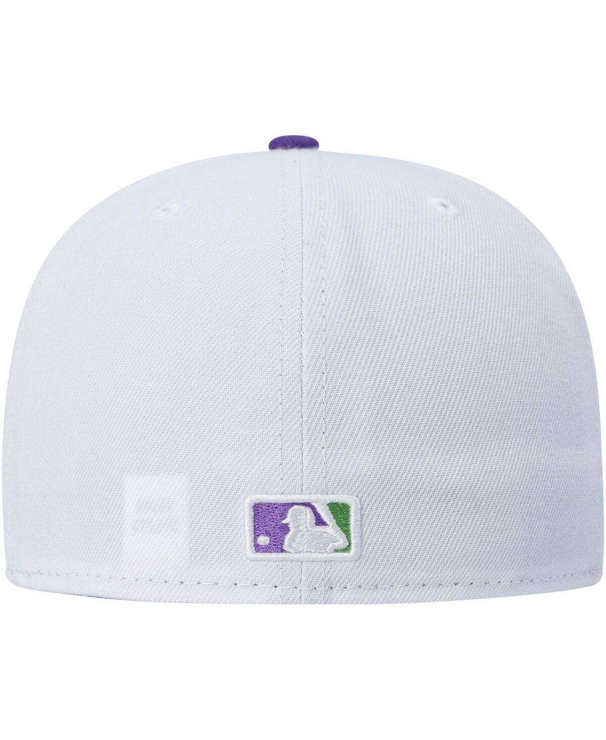 Men's New EraNew York Yankees Side Patch 59FIFTY Fitted Hat - White