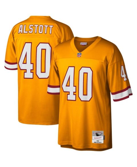 Мужской топ Mitchell & Ness Mike Alstott Orange Tampa Bay Buccaneers Legacy Replica Jersey